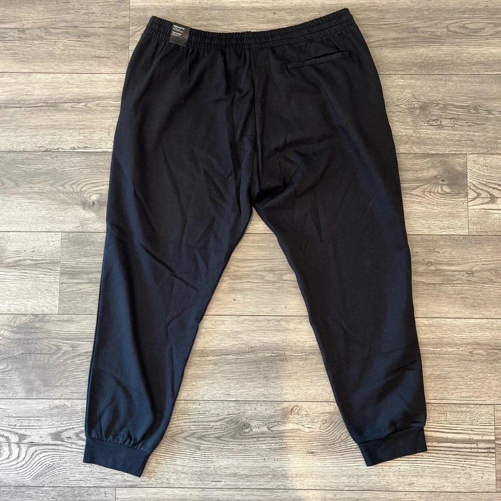 Adidas Men’s Essentials Regular Fit Jogger Feel Cozy Pants Tapered Leg Black 2XL
